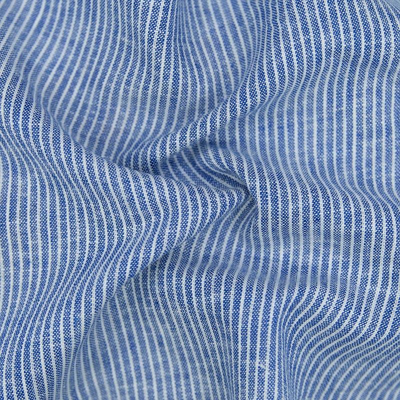 Astor Azure Striped Linen Jacket - SARTORO