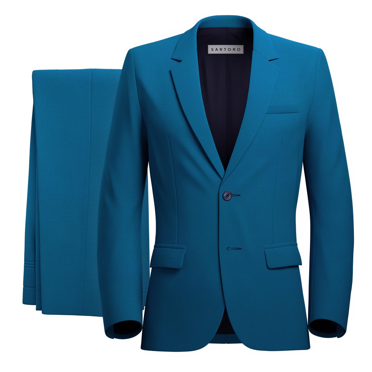 Astor Blue Sapphire Twill Suit - SARTORO