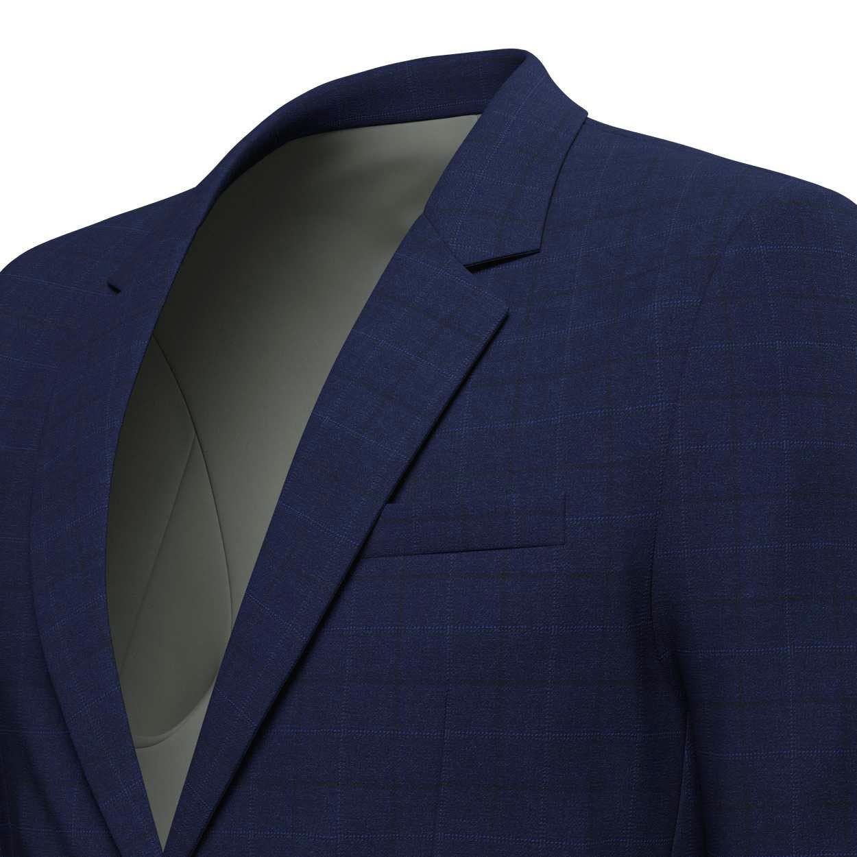 Astor Deep Blue Check Jacket - SARTORO
