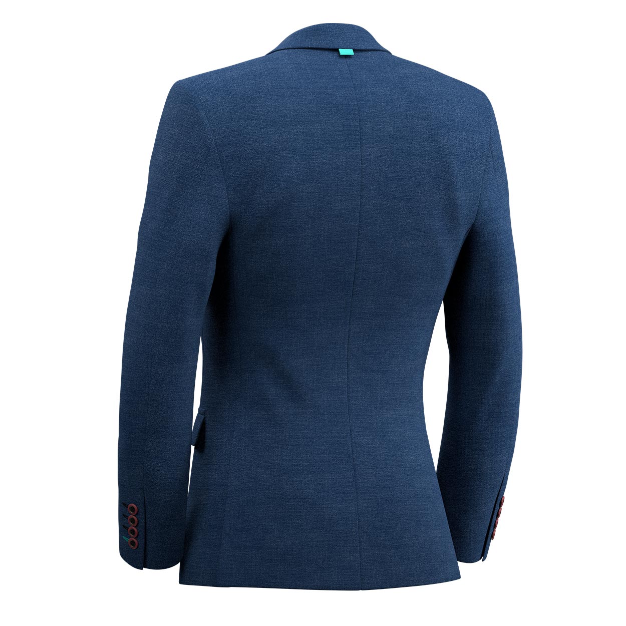 Astor Deep Blue Crosshatch Jacket - SARTORO
