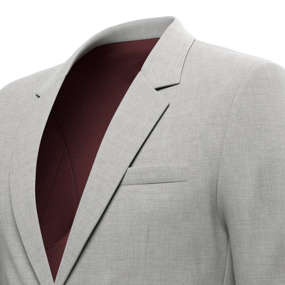 Astor Harbor Grey Sharkskin Suit - SARTORO