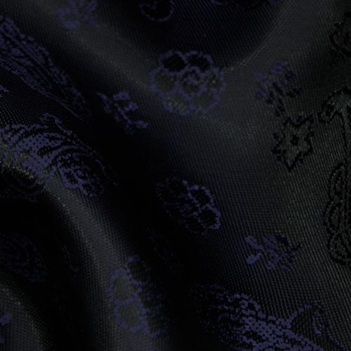Black & Navy Paisley Floral Tie - SARTORO