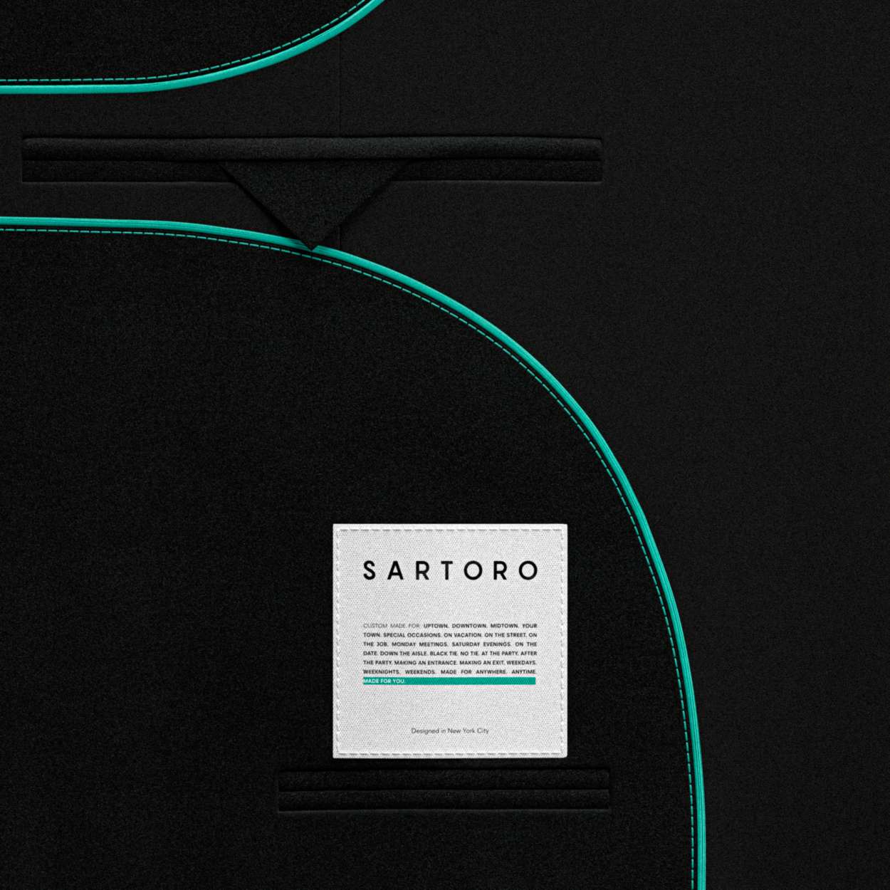 Black Wool Coat - SARTORO