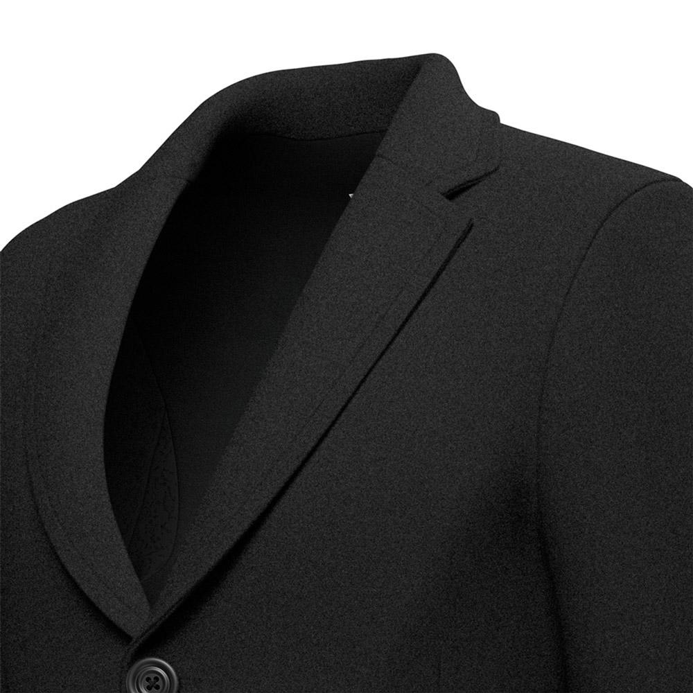 Black Wool Coat - SARTORO