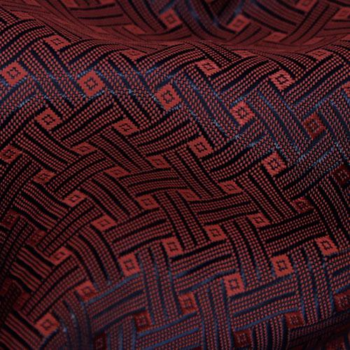 Blue & Red Basketweave Tie - SARTORO