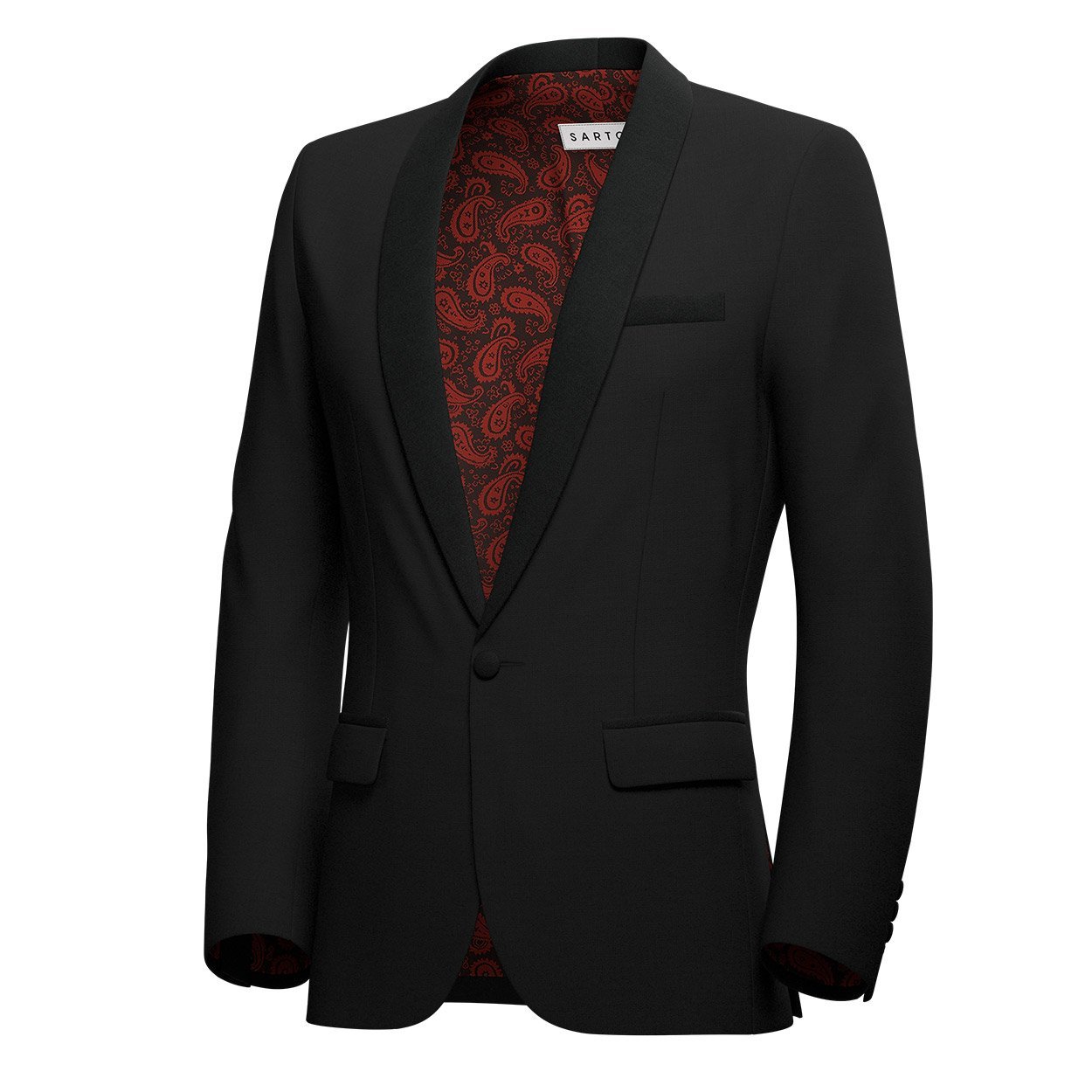 Bond Jet Black Twill Tuxedo - SARTORO