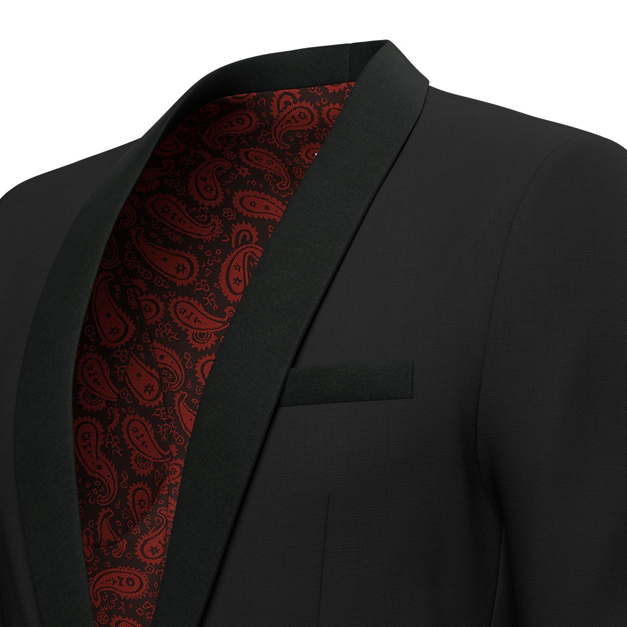 Bond Jet Black Twill Tuxedo - SARTORO