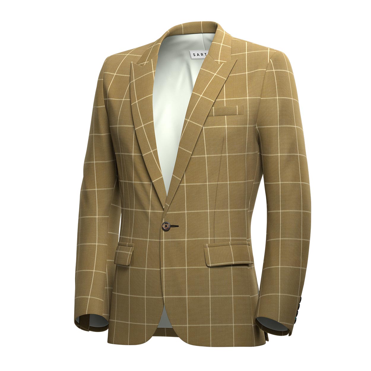 Bowery Gold Windowpane Suit - SARTORO