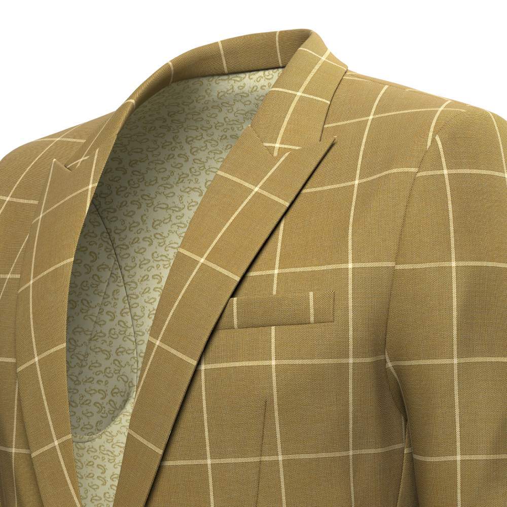 Bowery Gold Windowpane Suit - SARTORO