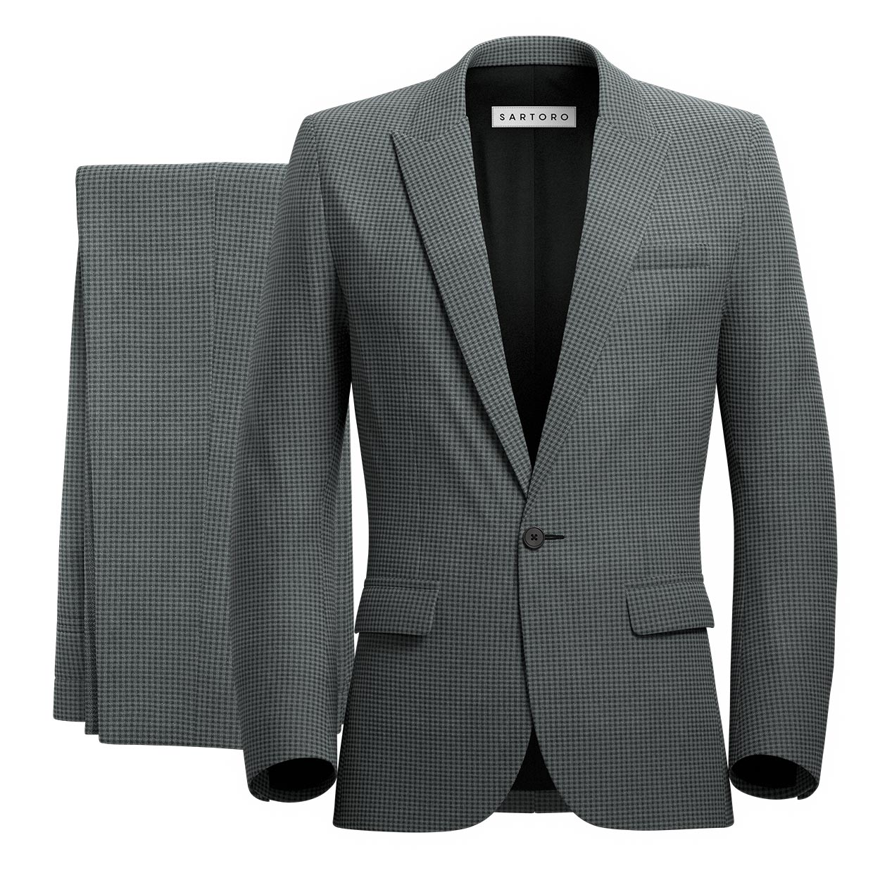 Bowery Grey Microcheck Suit - SARTORO
