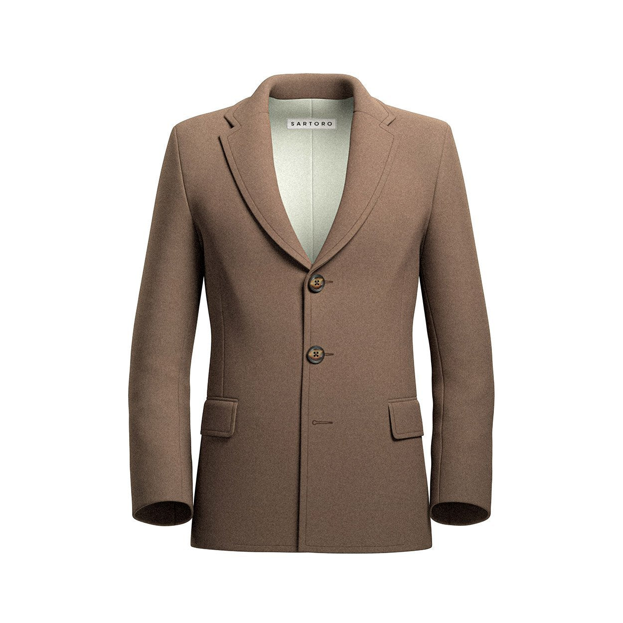 Camel Wool Coat - SARTORO