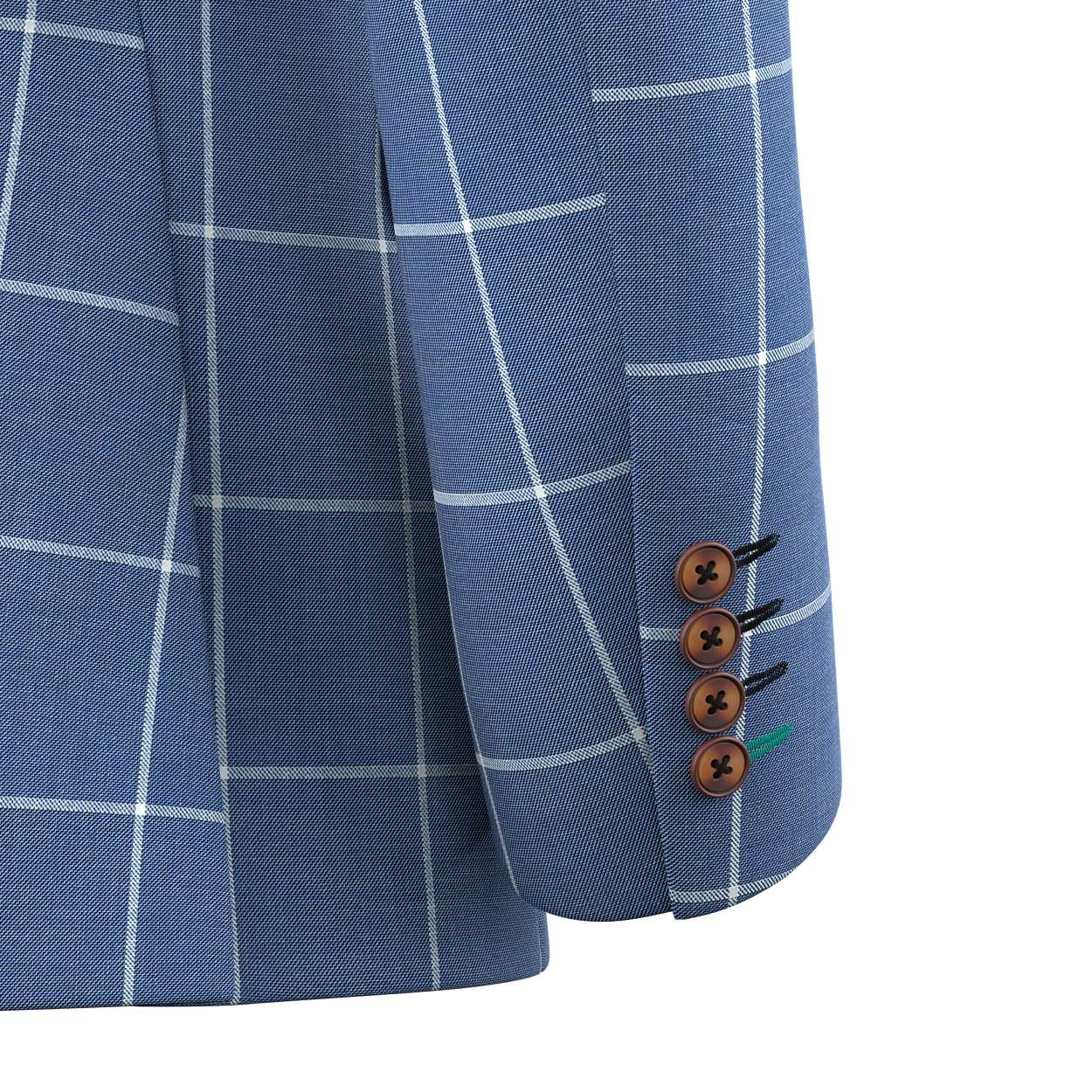 Ellis Blue Windowpane Jacket - SARTORO