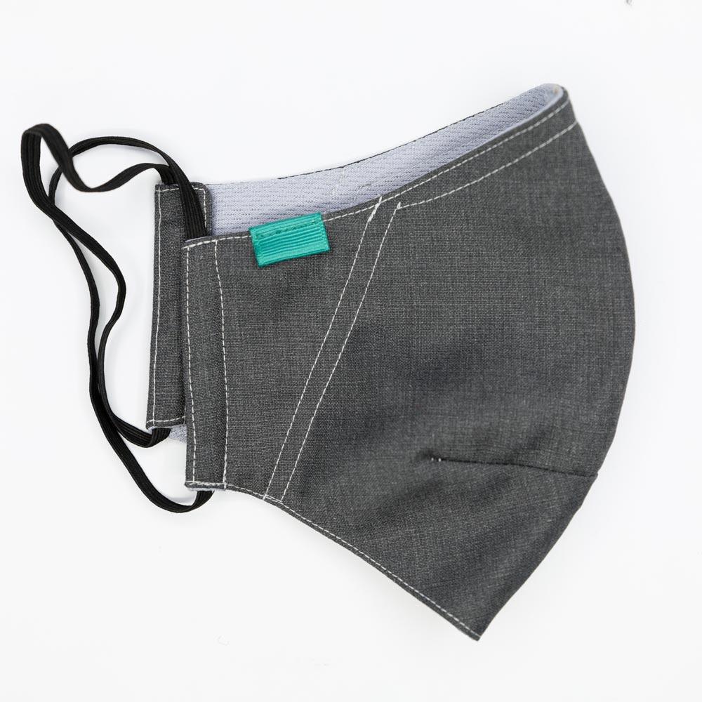 Grey Crosshatch Everyday Mask - SARTORO