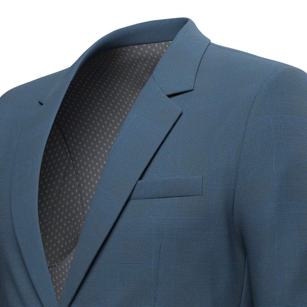 Astor Air Force Blue Prince of Wales Jacket - SARTORO
