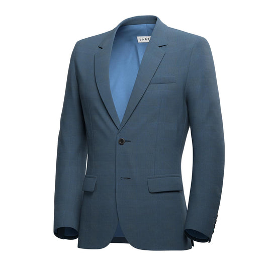 Astor Air Force Blue Prince of Wales Jacket - SARTORO