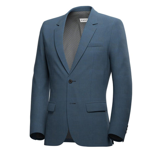Astor Air Force Blue Prince of Wales Jacket - SARTORO