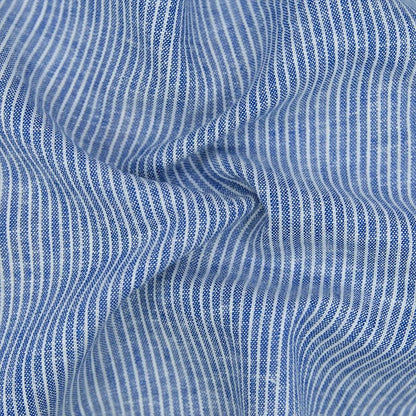 Astor Azure Striped Linen Jacket - SARTORO