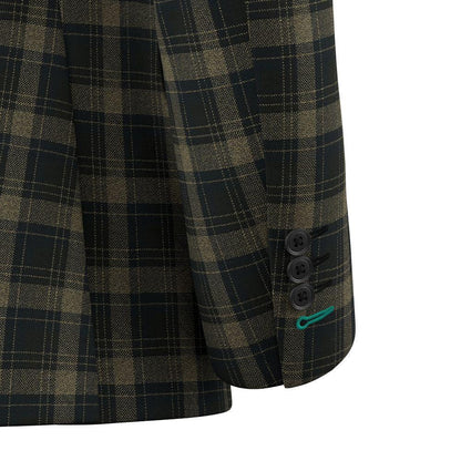 Astor Black & Gold Check Jacket - SARTORO