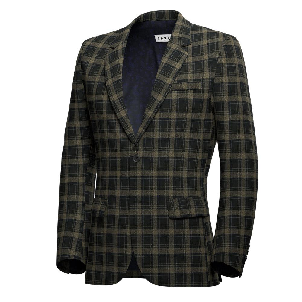 Astor Black & Gold Check Jacket - SARTORO