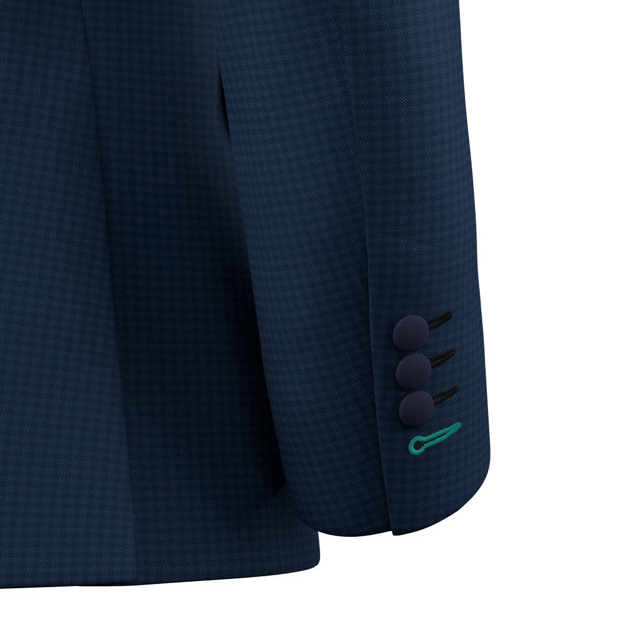 Astor Blue Microcheck Tuxedo - SARTORO