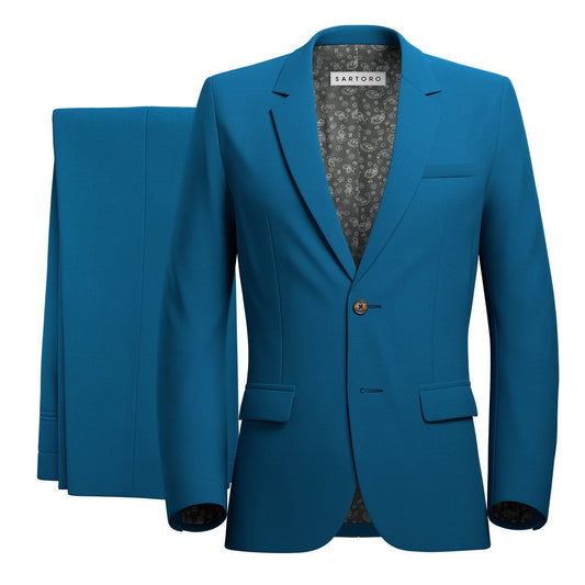 Astor Blue Sapphire Twill Suit - SARTORO