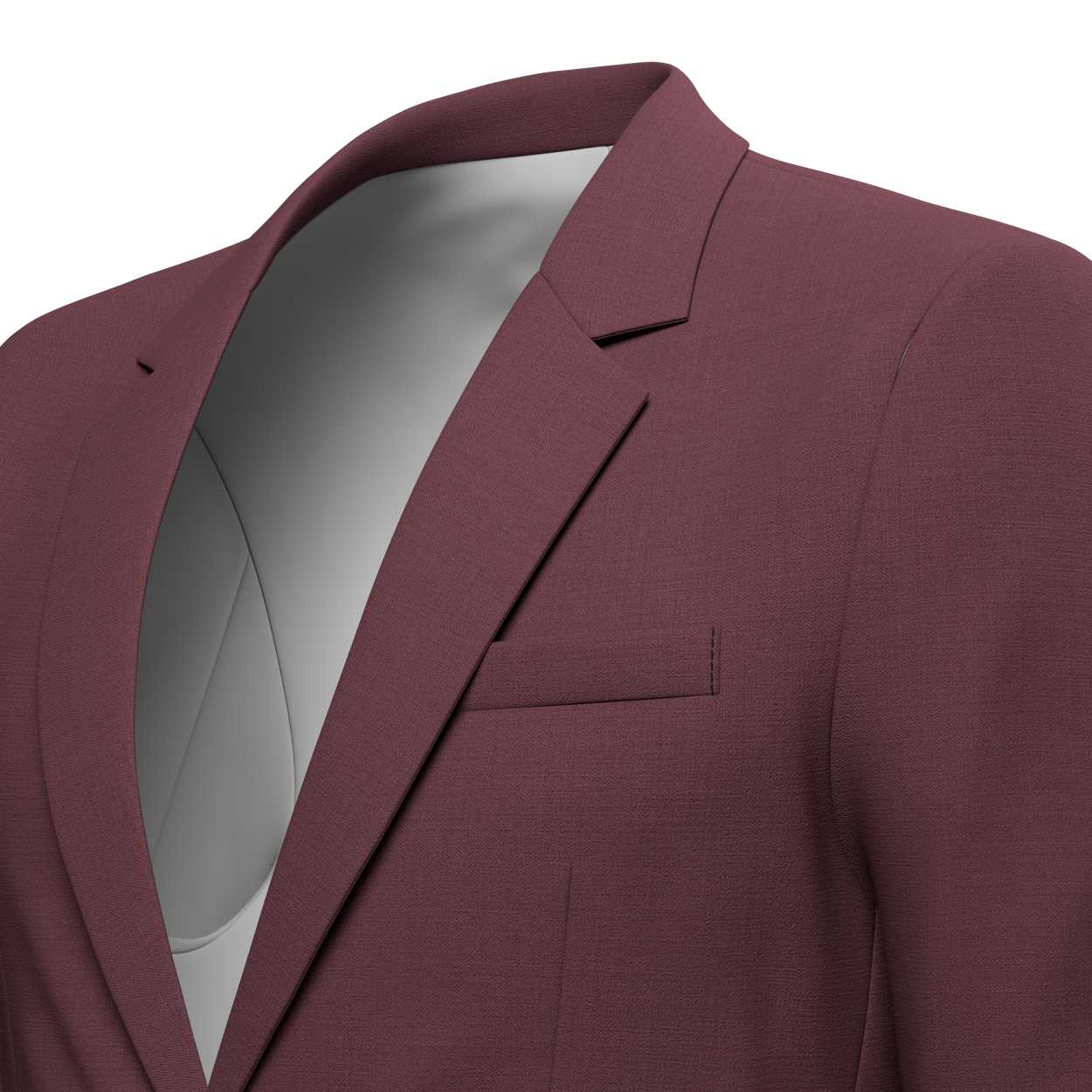 Astor Burgundy Twill Suit - SARTORO