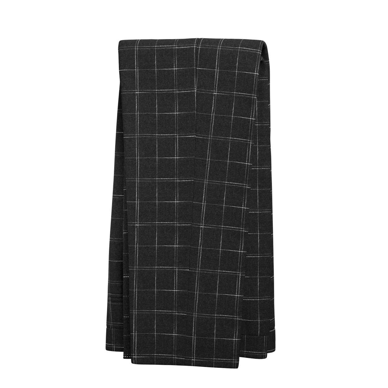 Astor Charcoal Flannel Windowpane Suit - SARTORO