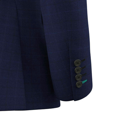 Astor Deep Blue Check Jacket - SARTORO