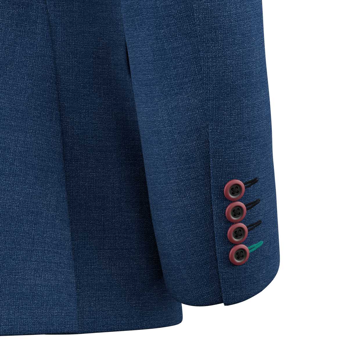Astor Deep Blue Crosshatch Jacket - SARTORO