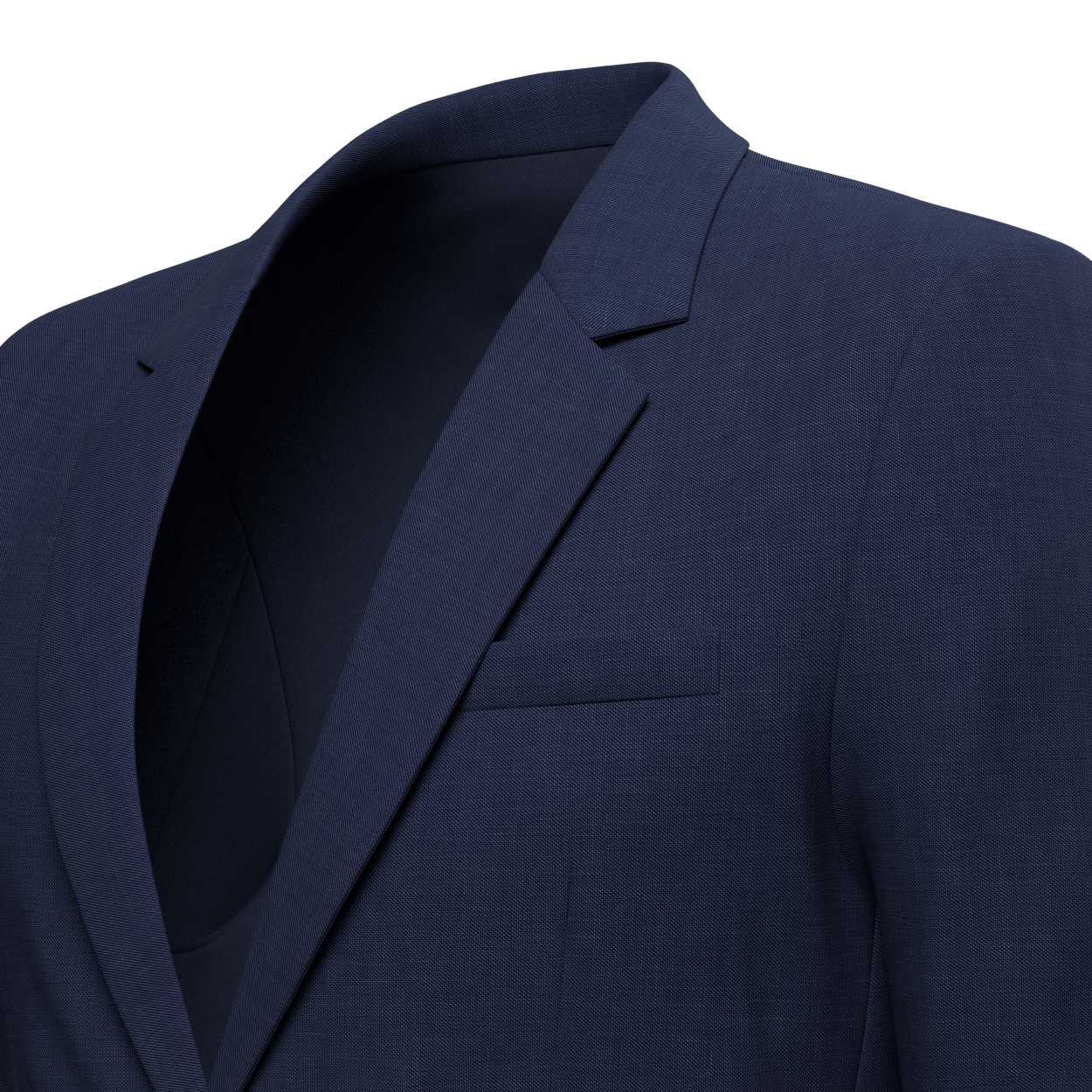 Astor Deep Blue Twill Jacket - SARTORO