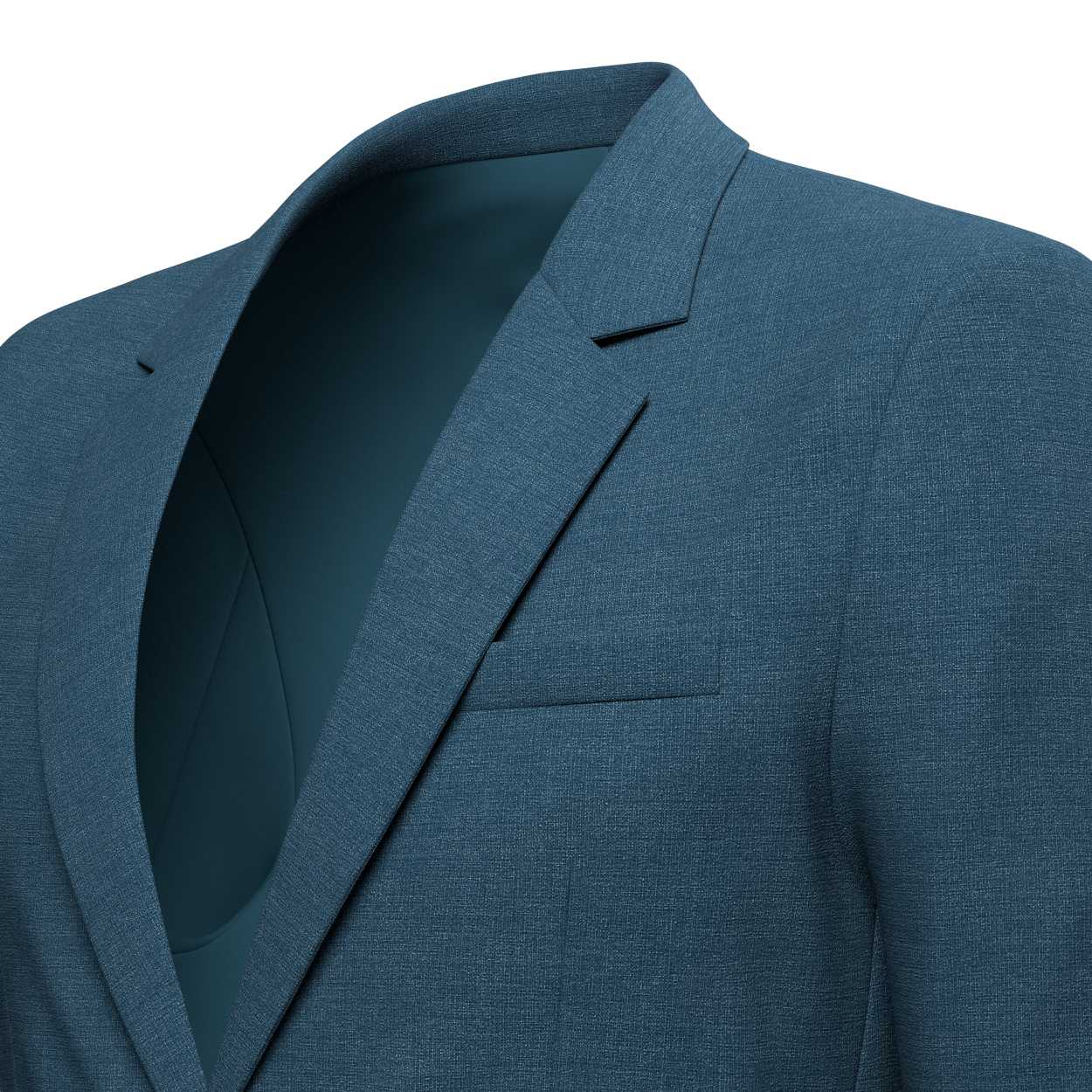 Astor Deep Teal Crosshatch Jacket - SARTORO
