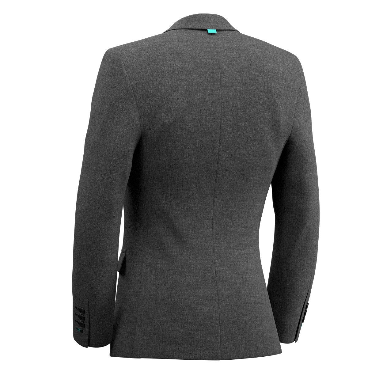 Astor Grey Charcoal Crosshatch Jacket - SARTORO