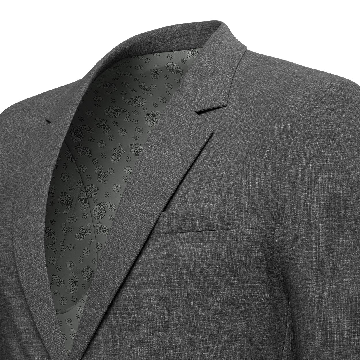 Astor Grey Charcoal Crosshatch Jacket - SARTORO