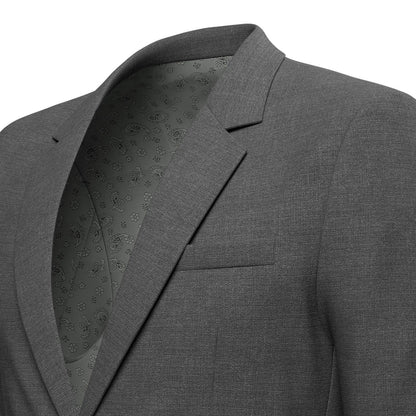 Astor Grey Charcoal Crosshatch Jacket - SARTORO
