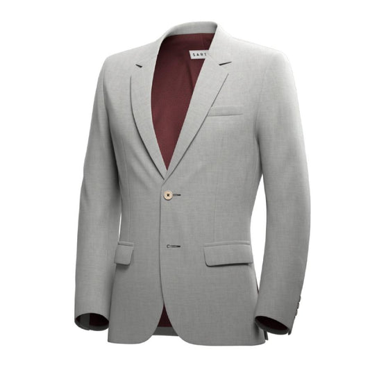 Astor Harbor Grey Sharkskin Jacket - SARTORO
