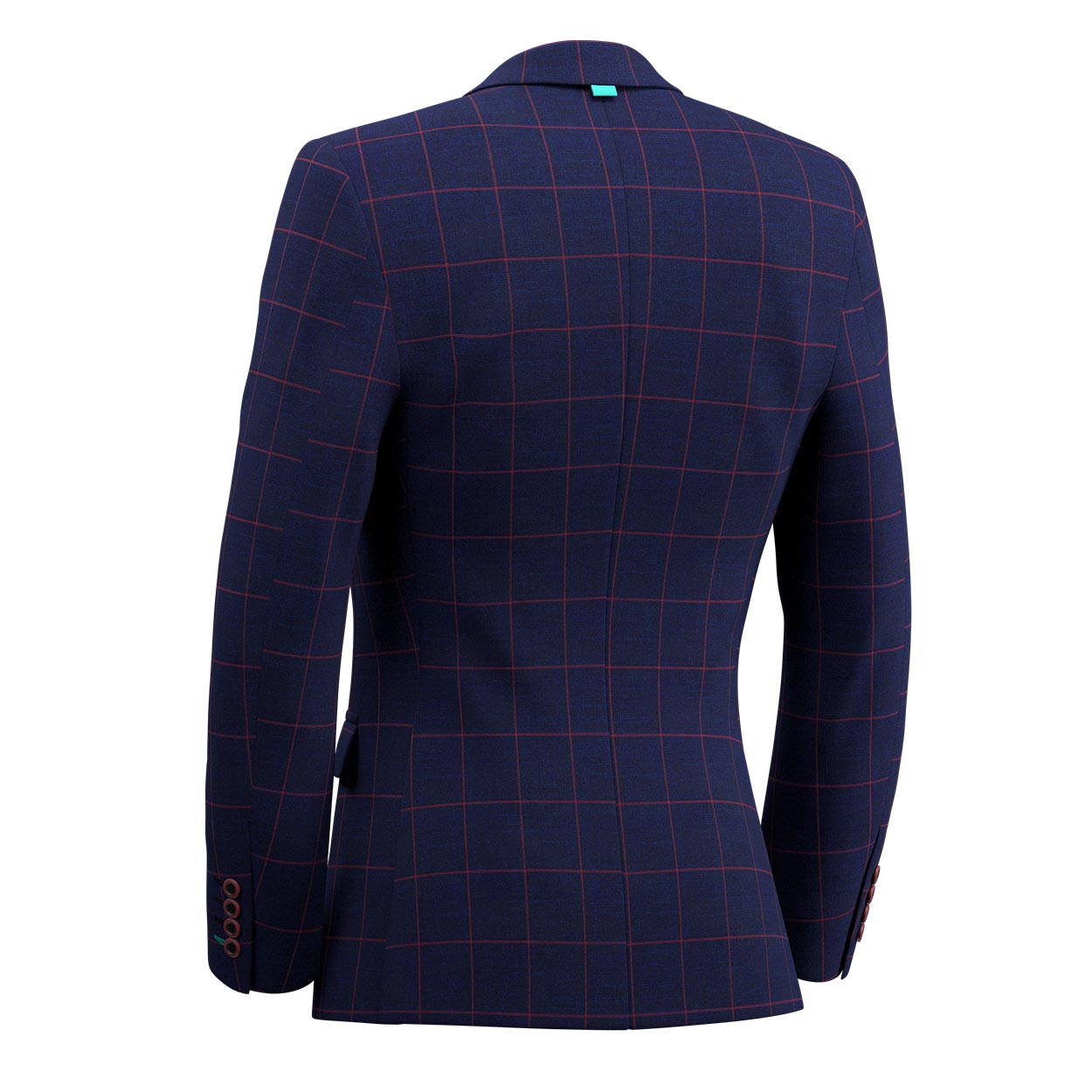 Astor Indigo Blue Windowpane Jacket - SARTORO