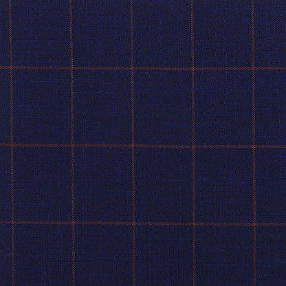 Astor Indigo Blue Windowpane Jacket - SARTORO