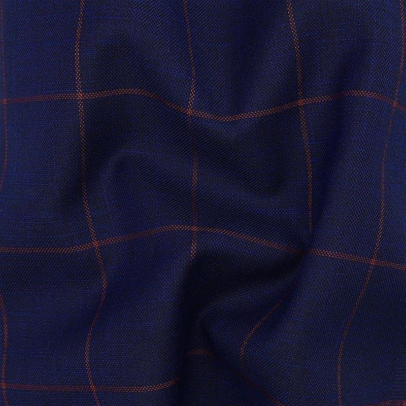 Astor Indigo Blue Windowpane Jacket - SARTORO