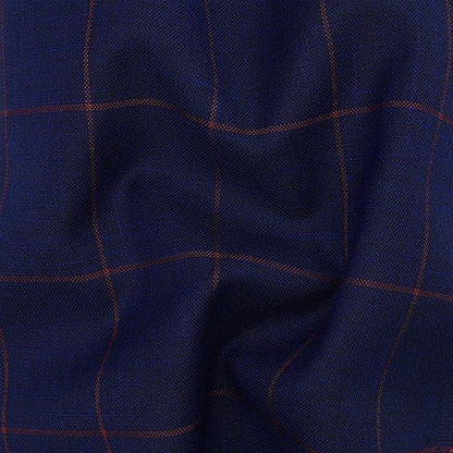 Astor Indigo Blue Windowpane Jacket - SARTORO