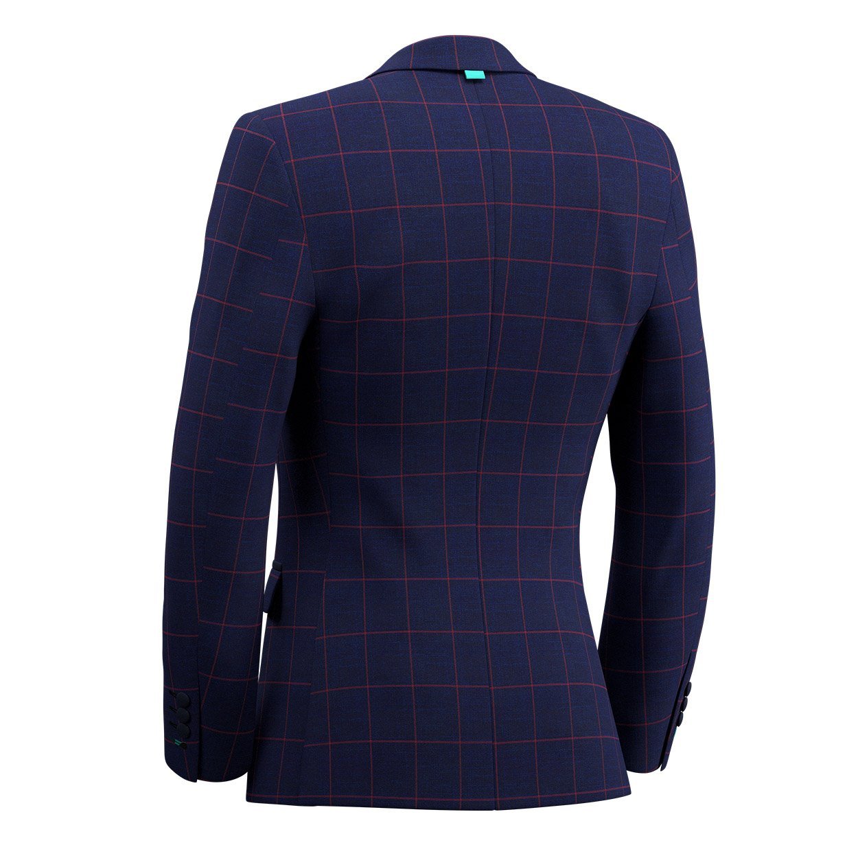 Astor Indigo Blue Windowpane Tuxedo - SARTORO