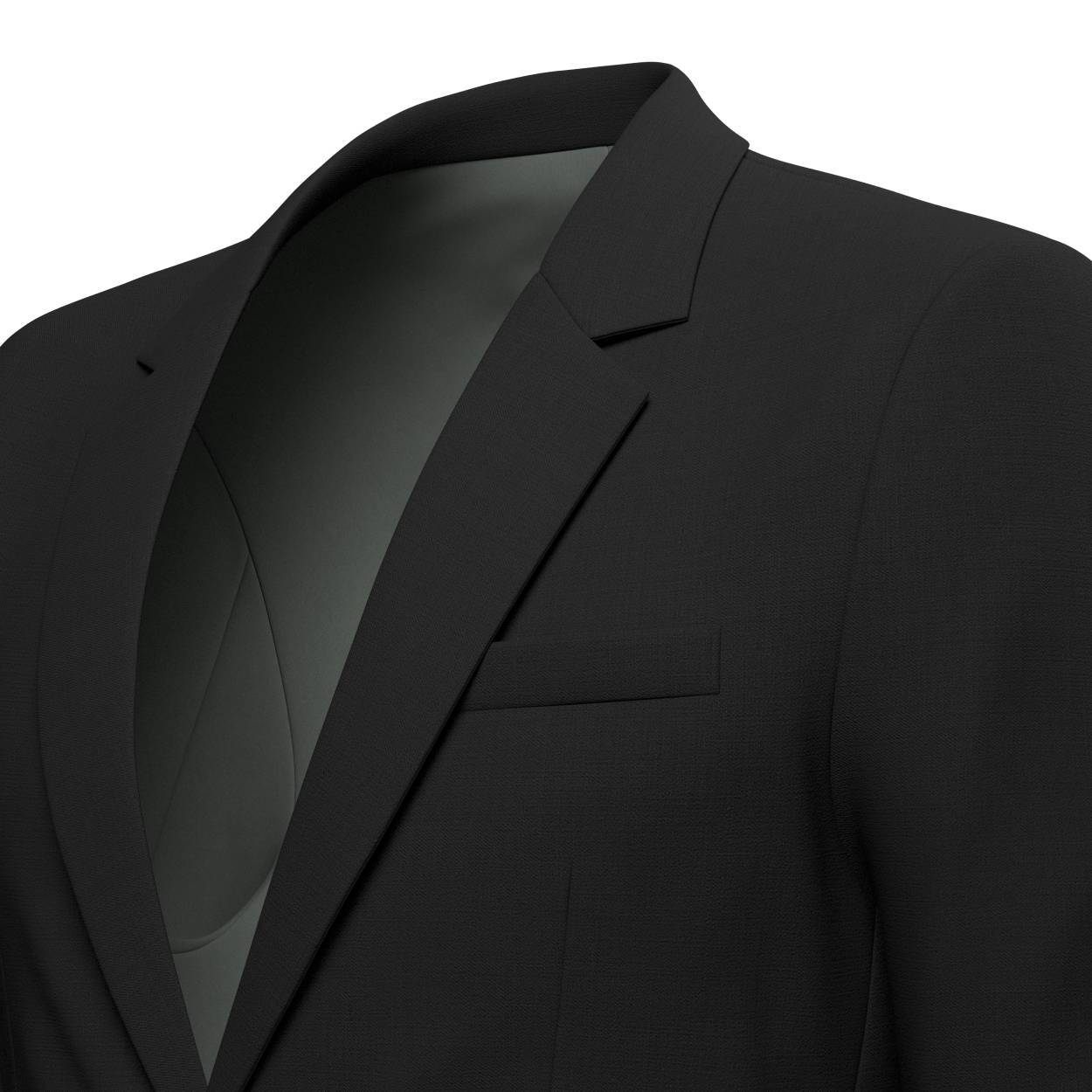 Astor Jet Black Twill Jacket - SARTORO