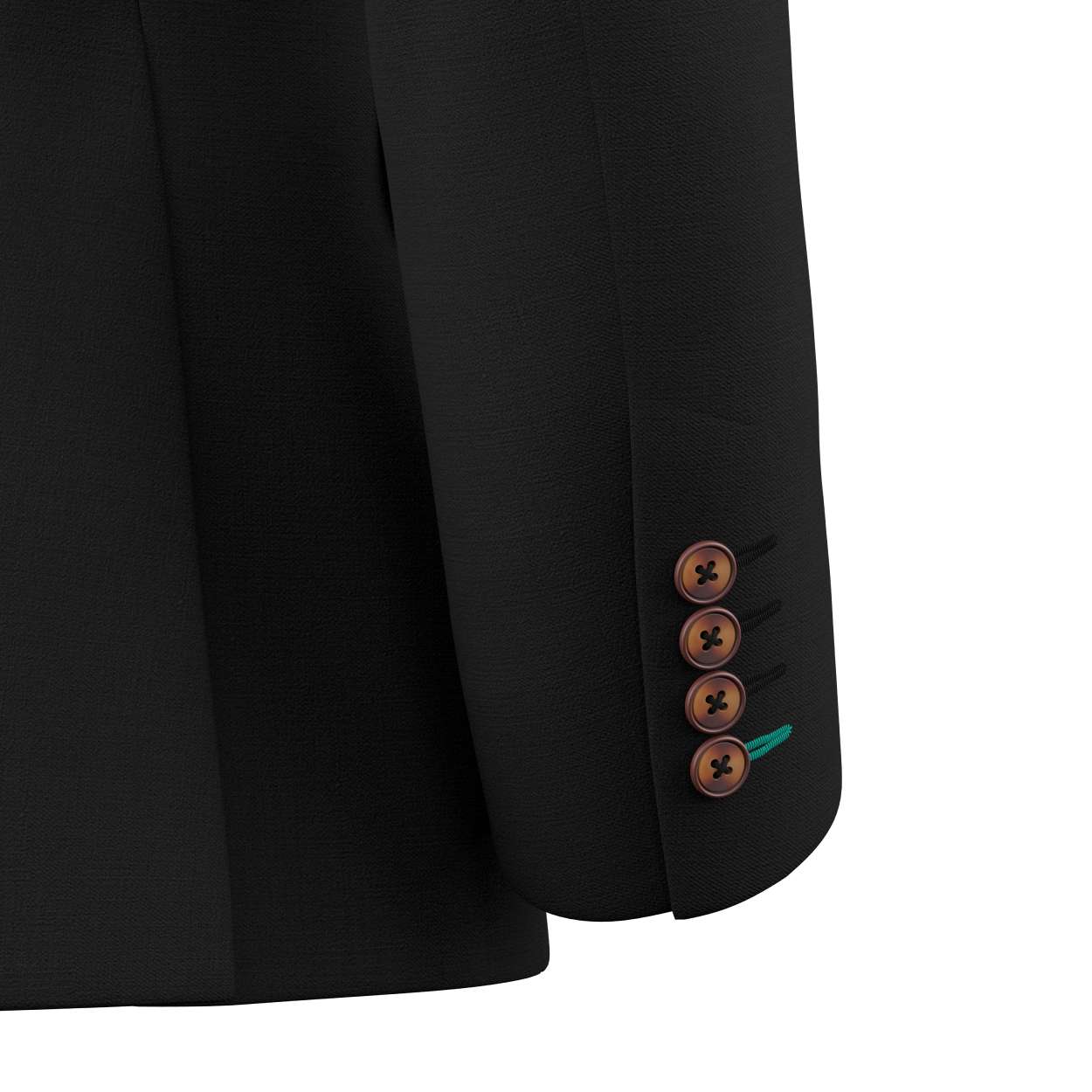 Astor Jet Black Twill Jacket - SARTORO