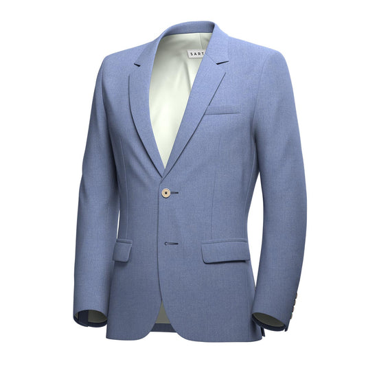Astor Maya Blue Linen Jacket - SARTORO