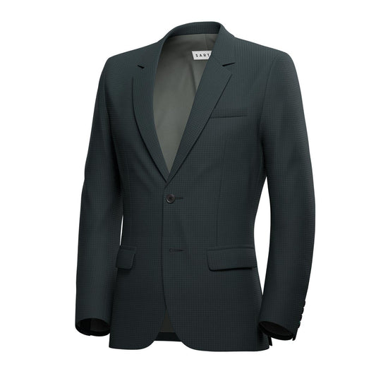 Astor Onyx Green Microcheck Jacket - SARTORO