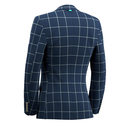 Astor Oxford Blue Windowpane Suit - SARTORO