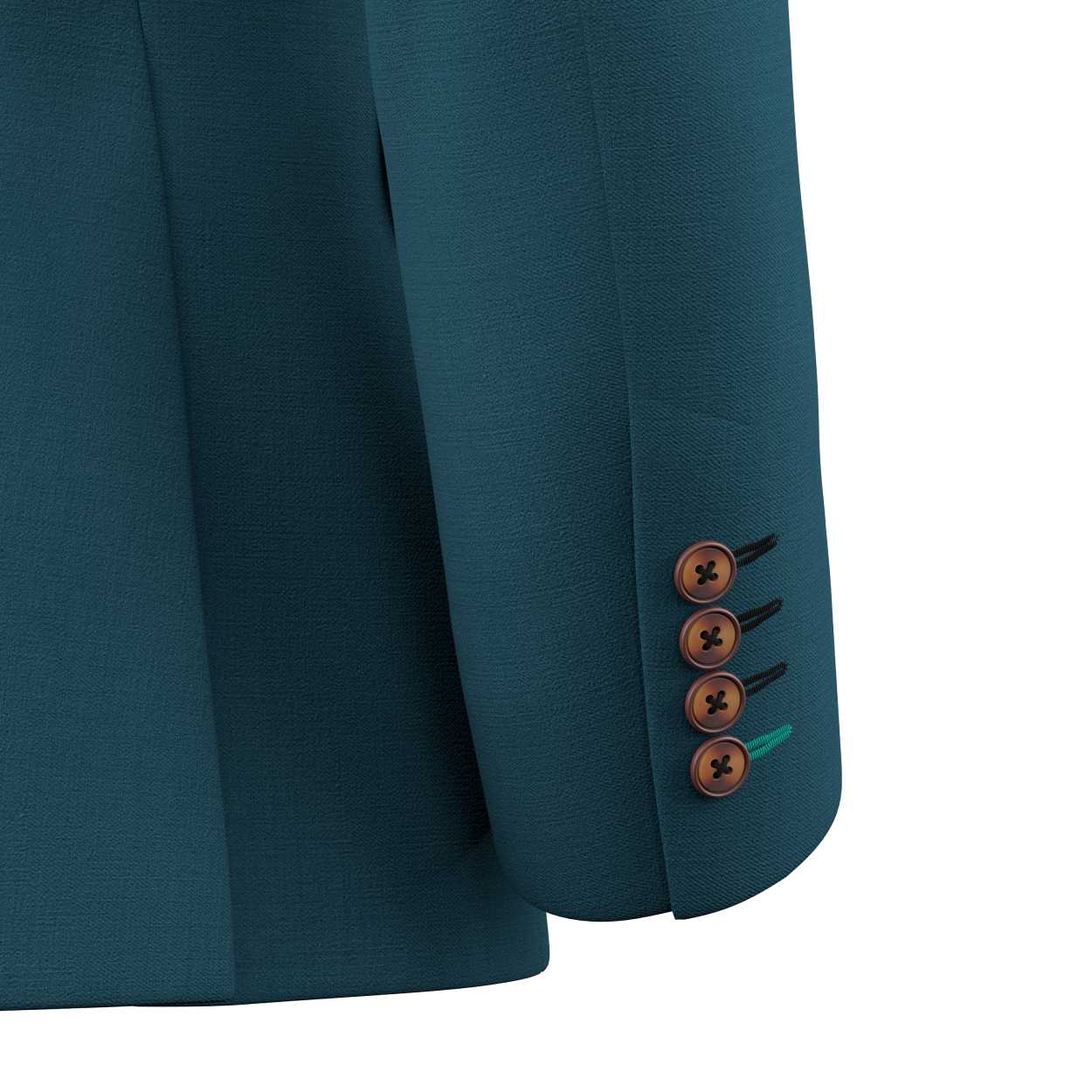Astor Prussian Teal Twill Jacket - SARTORO