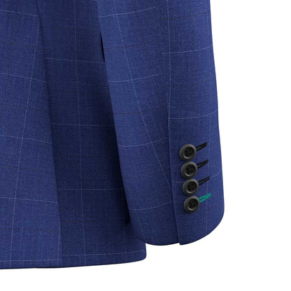 Astor Regal Blue Windowpane Jacket - SARTORO
