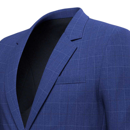 Astor Regal Blue Windowpane Jacket - SARTORO