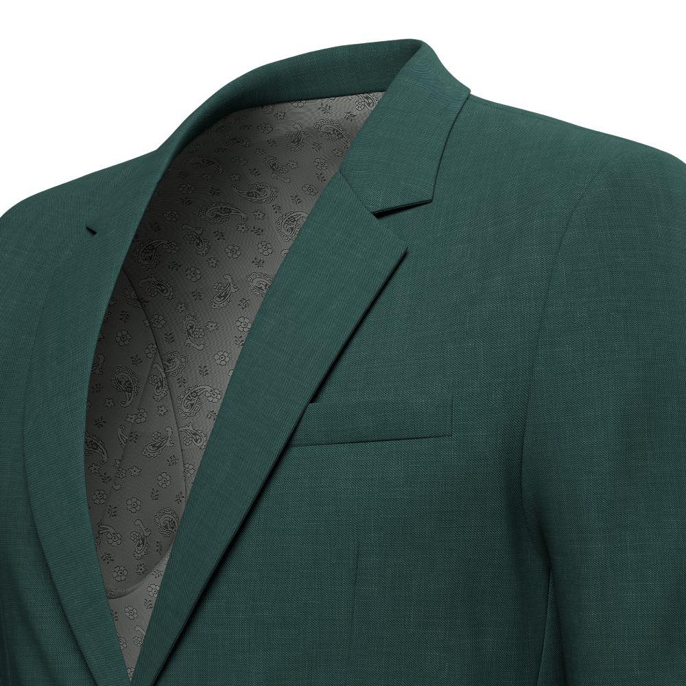Astor Sacramento Green Sharkskin Jacket - SARTORO