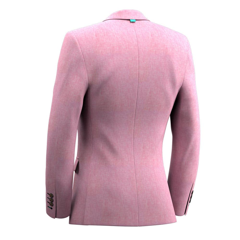 Astor Salmon Linen Jacket - SARTORO